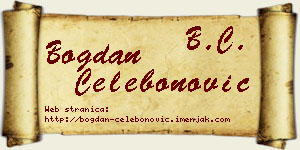Bogdan Čelebonović vizit kartica
